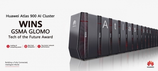 세계에서 가장 빠른 인공지능 클러스터인 ‘아틀라스 900 AI 클러스터’가 GSMA 글로벌 모바일 어워드에서 미래기술상을 수상했다.