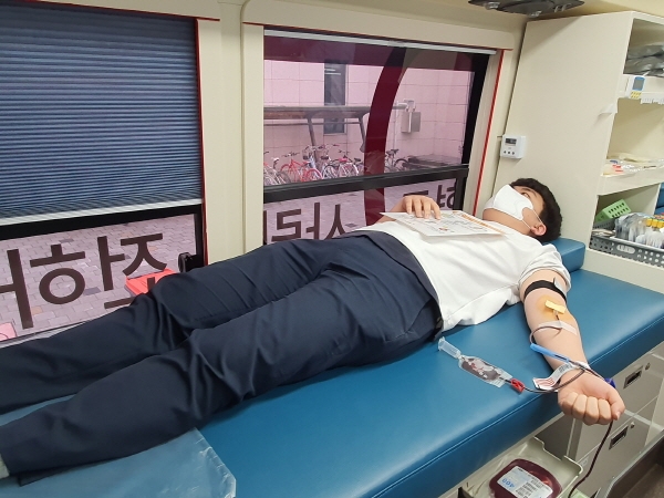 KISA는 7월 13일 나주본원에서 릴레이 헌혈을 진행했다.