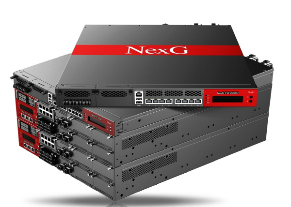 ‘NexG FW x700 시리즈’는 방화벽, VPN, IPS 등 개별 네트워크 보안 기능을 단일 장비에 통합한 차세대 방화벽 제품이다.
