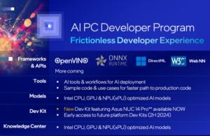 인텔, ‘AI PC 가속화 프로그램’에 개발자 프로그램 신설