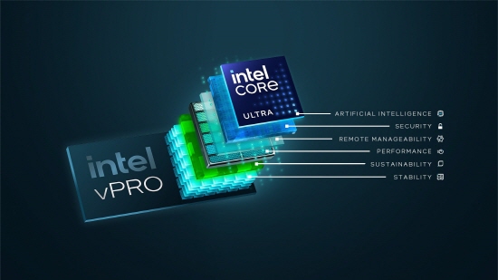 인텔은 올해 인텔 코어 울트라를 탑재한 새로운 인텔 vPro 플랫폼으로 AI PC의 확산에 나선다.